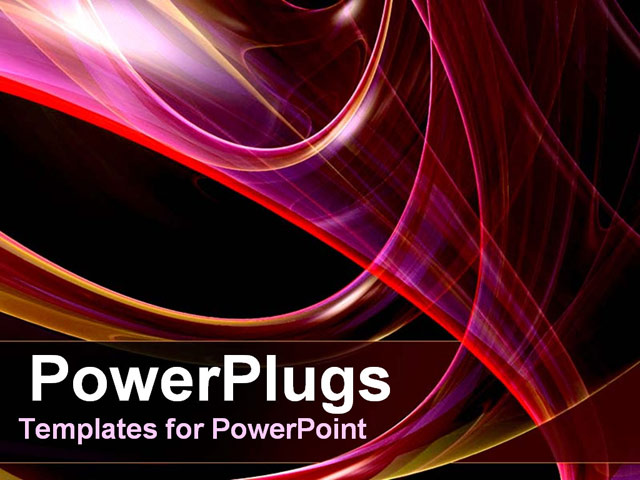 PowerPoint Template about abstract, magenta, black