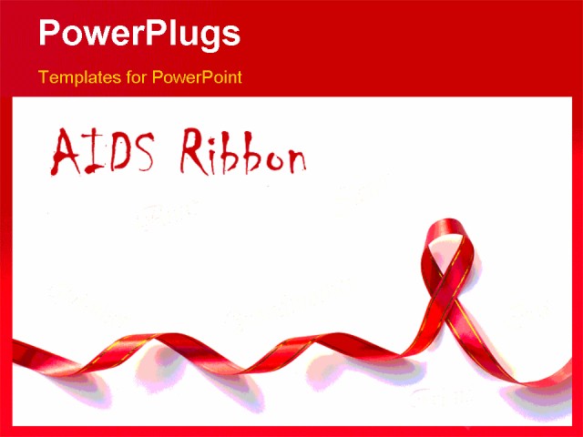 powerpoint-template-a-long-red-ribbon-and-a-text-that-spell-out-the