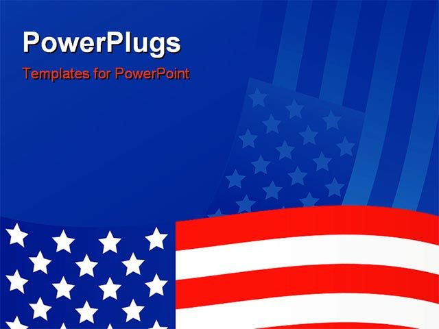concept vector illustration showing the united states of american flag ppt template