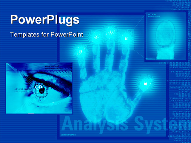 Analysis System Powerpoint Template Background Of Security Technology Hi Tech Analysissys Co 08 High Tech Powerpoint Templates