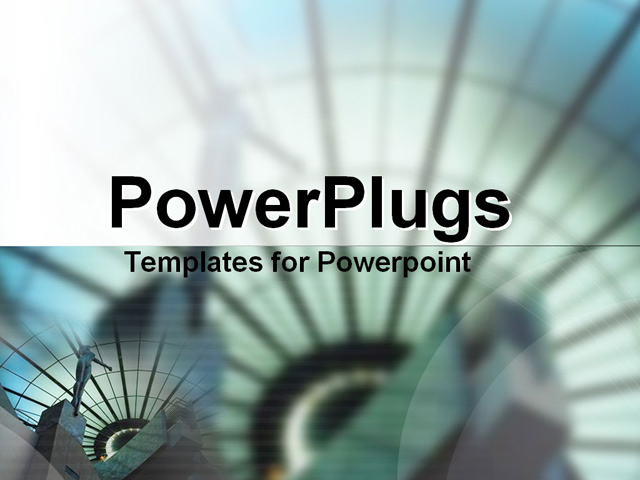 PowerPoint Template about dome, glass, building