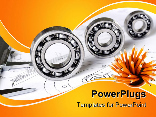 PowerPoint Template about drawings, accuracy, background