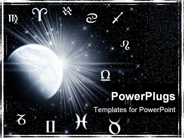 powerpoint-template-twelve-zodiac-symbols-around-the-planet-on-a