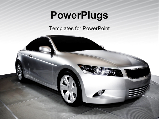 PowerPoint Template about auto, automobile, car