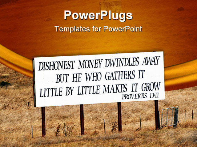 PowerPoint Template about bible verse, abstract, australia