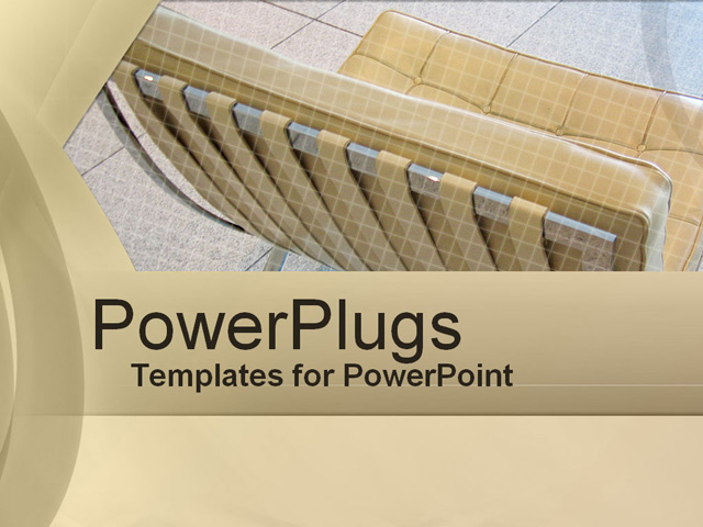 PowerPoint Template about furniture, chair, indoors