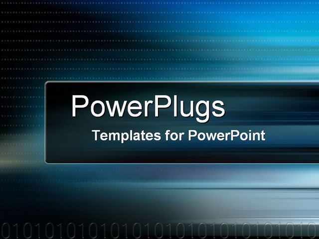 PowerPoint Template about night, dark, blue