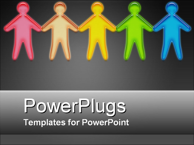 PowerPoint Template about figures, male, female