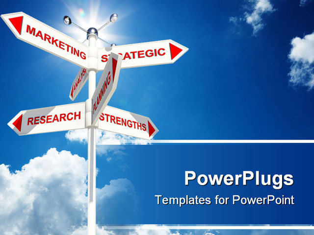 PowerPoint Template about different, direction, growth