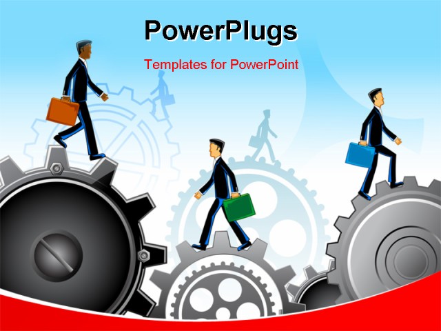PowerPoint Template about business, people, communication