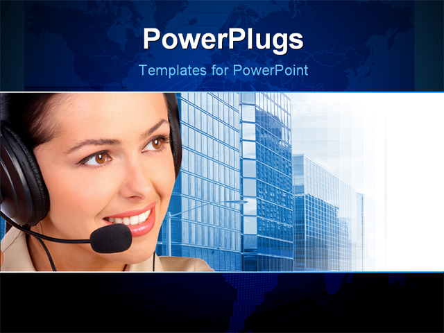 PowerPoint Template about industrial, agent, building