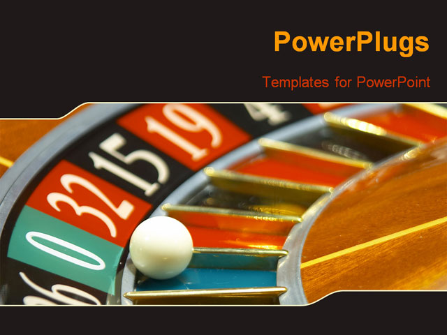 An Image Of Casino Roulette PowerPoint Template Background Of Games ...