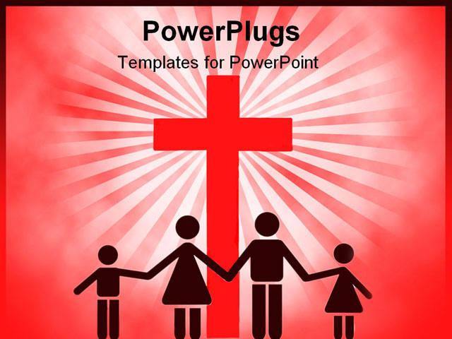 PowerPoint Template about children, christian, christianity