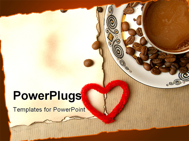 PowerPoint Template about food, arabica, aroma