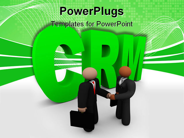 PowerPoint Template about crm, business, people