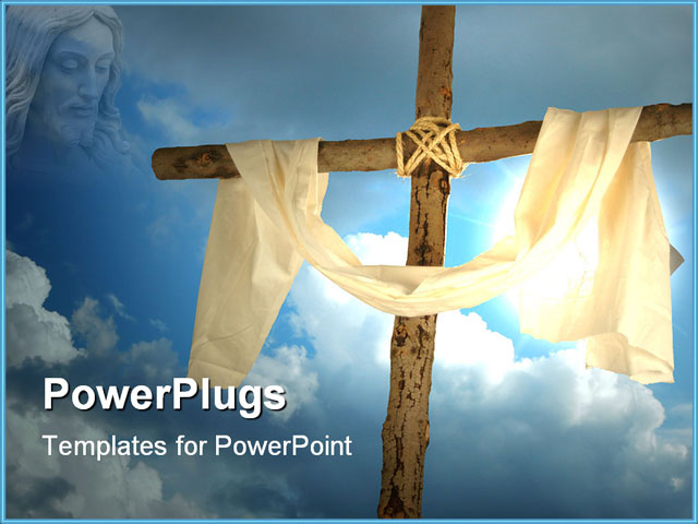 PowerPoint Template about bible, calvary, christ