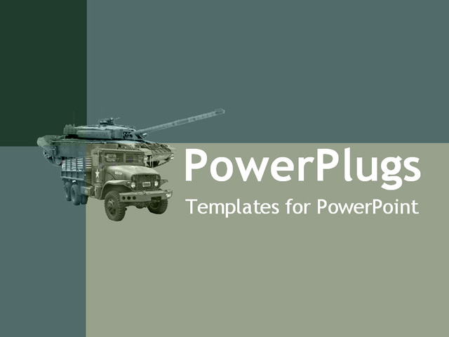 PowerPoint Template about defense, defence, military