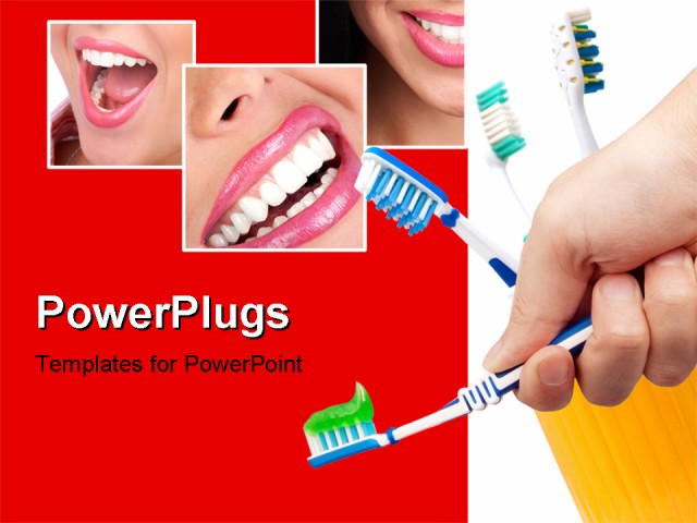 PowerPoint Template about dental, medical, health
