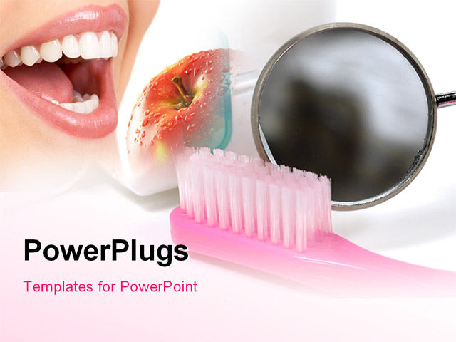 PowerPoint Template about �food, medical, health