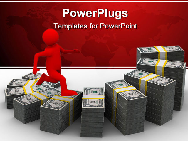 PowerPoint Template about diagramme, financial, growth