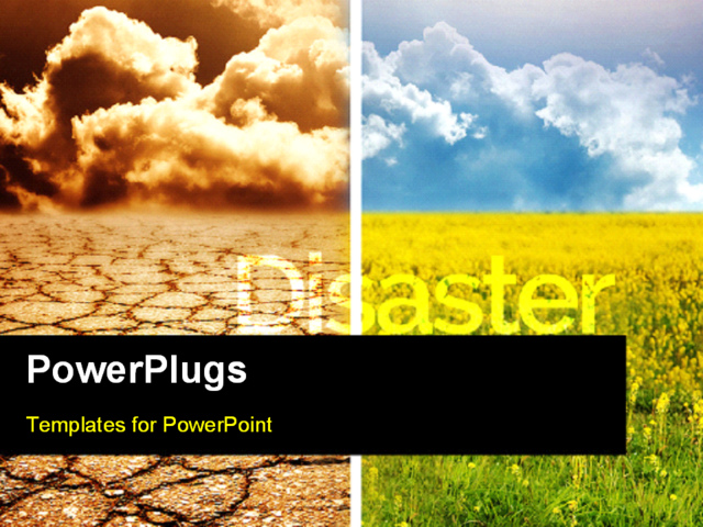 Ecological Disaster Powerpoint Template Background Of Science Environment Disaster Eco Disaster Powerpoint Templates Free