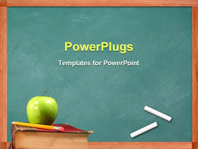 Themes Ppt Education | powerpoint template apple and pencil on book in front of Themes Ppt Education | powerpoint template apple and pencil on book in front of