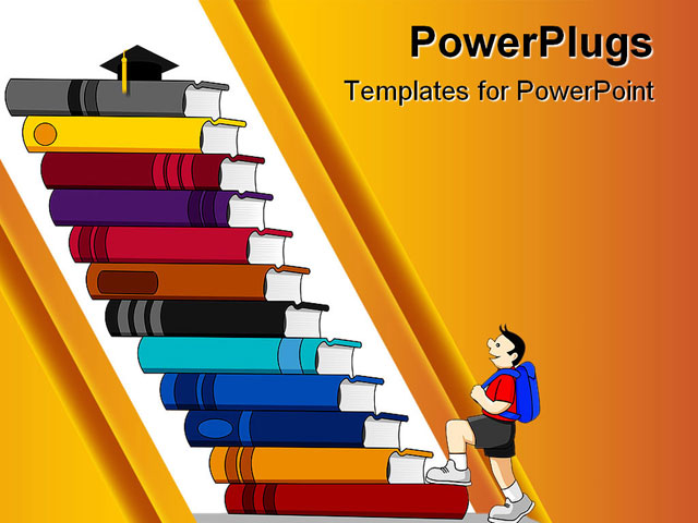 PowerPoint Template about education, academic, academy