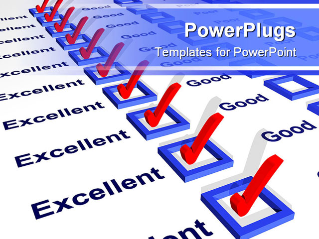Powerpoint Template A Report Card With All The Excellent Boxes Being Checked 11344 Excellent Powerpoint Templates