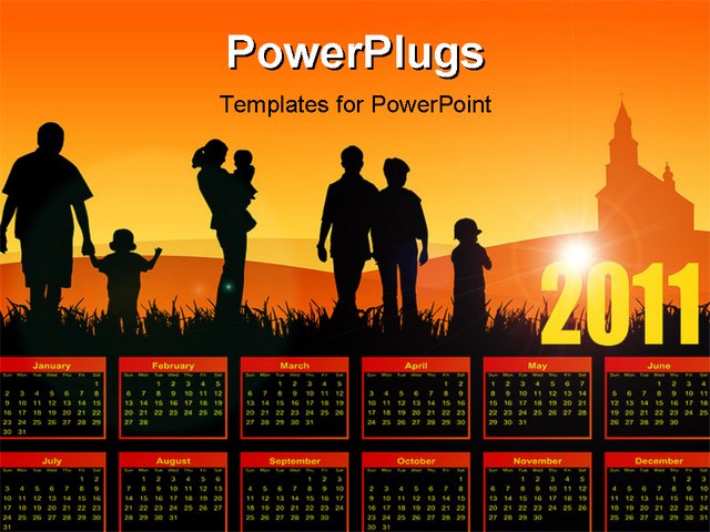 PowerPoint Template about family, children, lifestyle