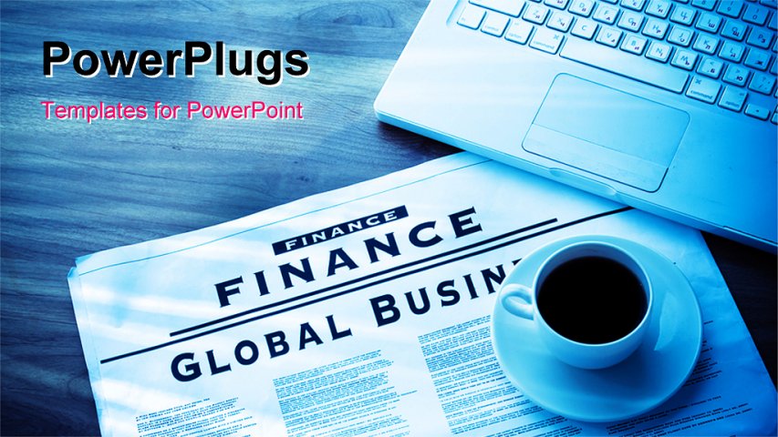 PowerPoint Template about finance, marketing, computer