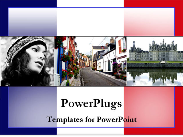 PowerPoint Template about country, flag, fly