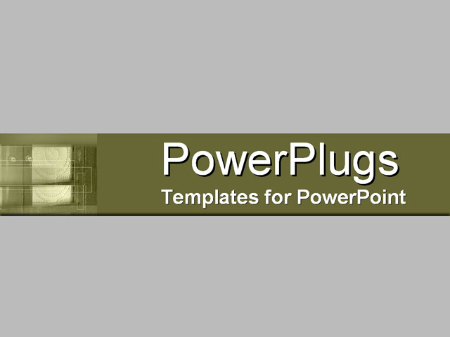 PowerPoint Template about furniture, cabinet, drawer