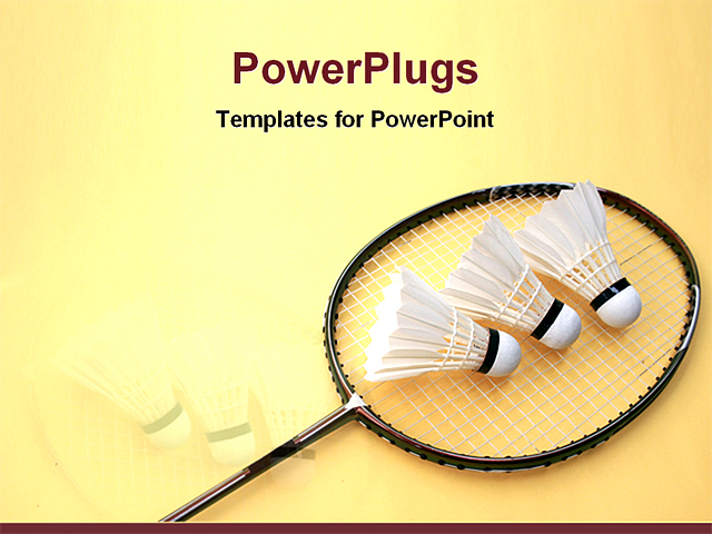 PowerPoint Template about game, sports, yellow