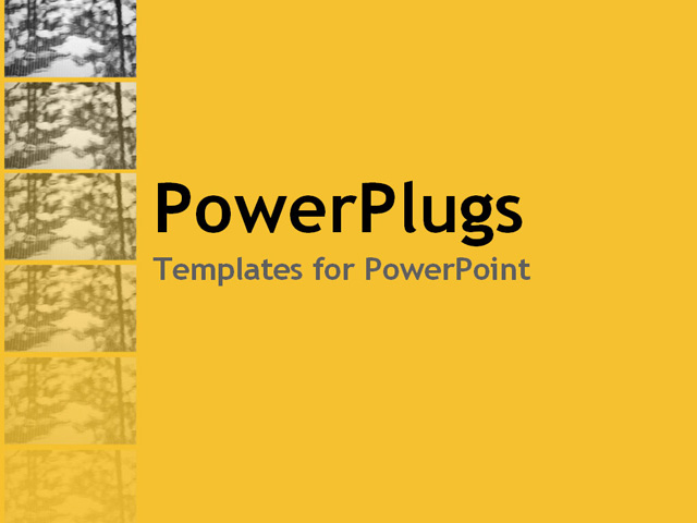 PowerPoint Template about general, generic, trees