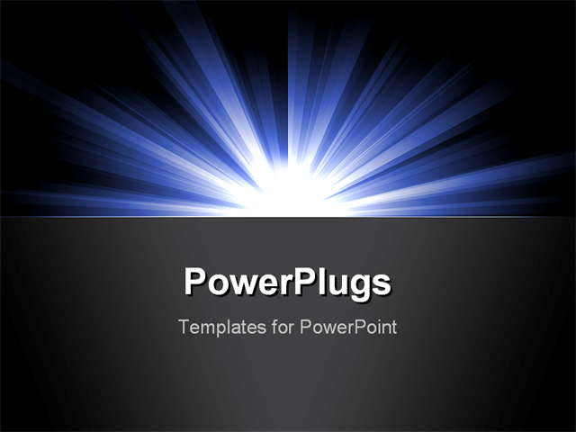 PowerPoint Template about radiance, glow, abstract