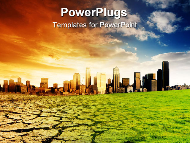 PowerPoint Template about aging, artistic, bare