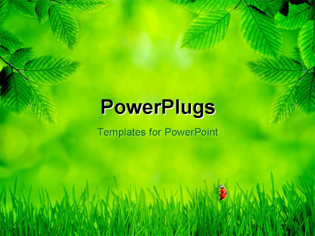 PowerPoint Template about garden, art, environment