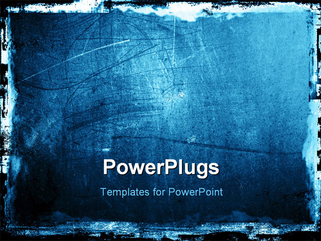 Grunge Textured Background With Border Powerpoint Template Background Of Abstract Art Generic Grunge Powerpoint Template