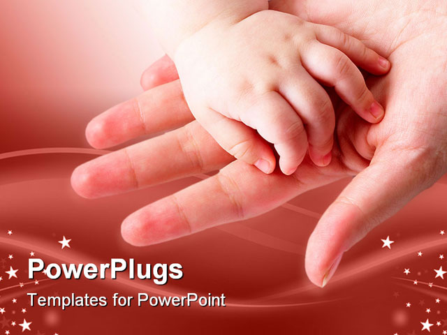 PowerPoint Template about endearment, affection, baby