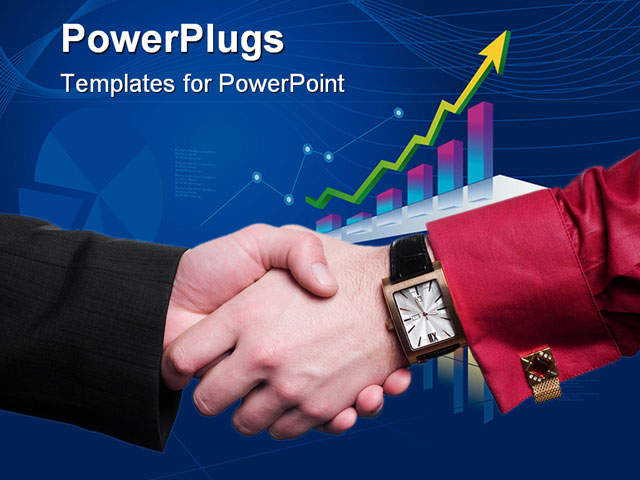 PowerPoint Template about business handshake, agreement, board