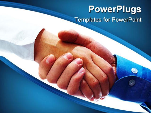PowerPoint Template about after signing contract, agree, agreement