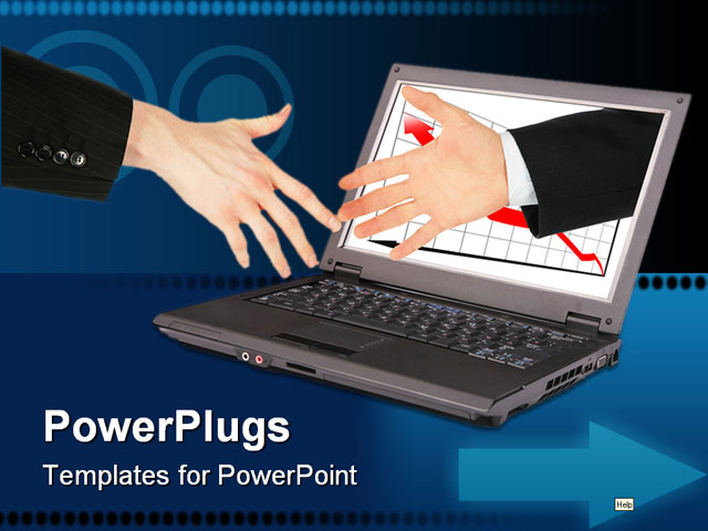 PowerPoint Template about information, technology, computer