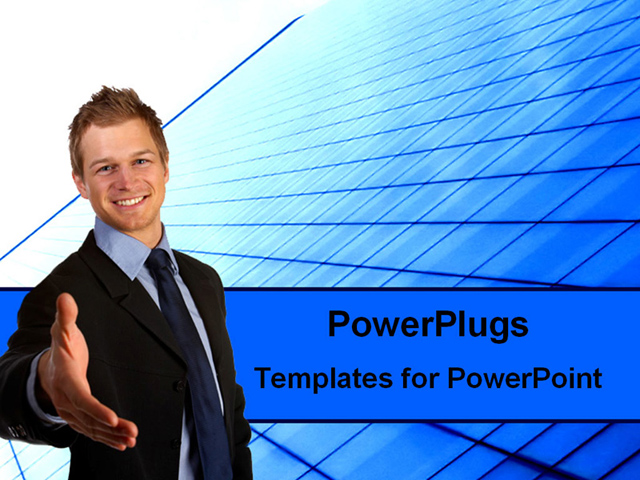 PowerPoint Template about businessmen, businessman, deal