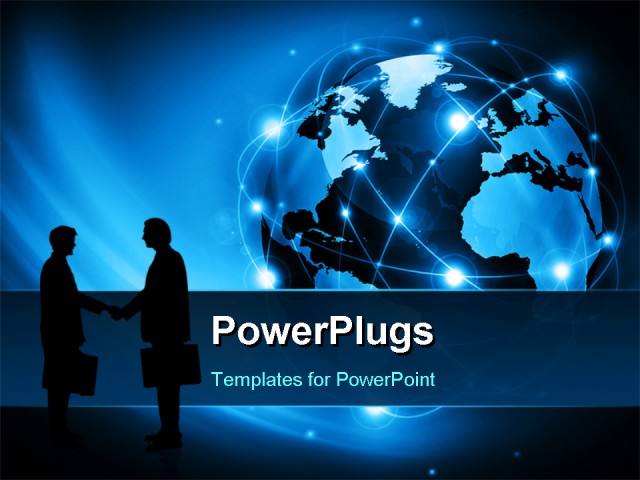PowerPoint Template about business, global, marketing