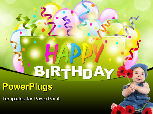 PowerPoint Template about children, lifestyle, urban living