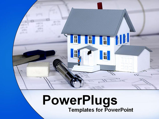 PowerPoint Template about home, improvement, real