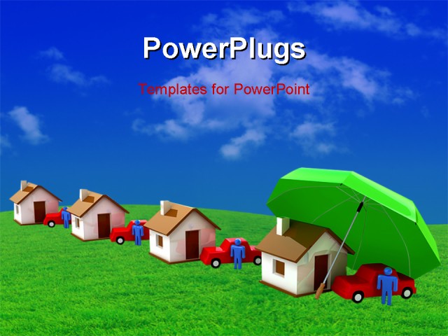 PowerPoint Template about real estate, finance, architecture