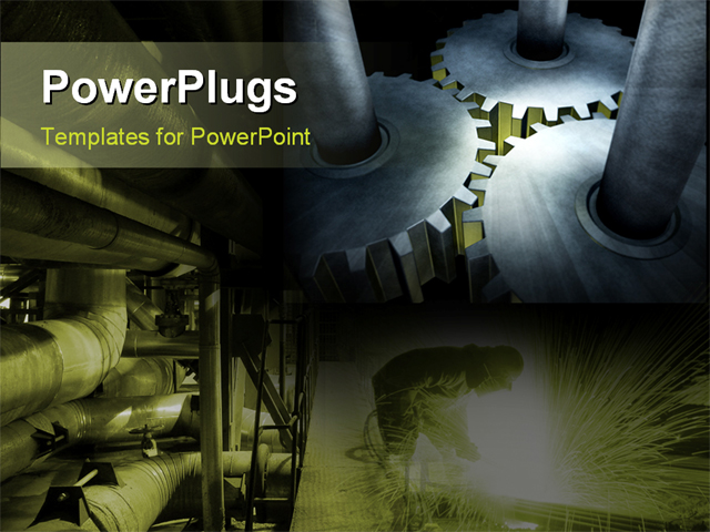 Industry 0220 Powerpoint Template Background Of Industrial Industry Machines Industry 0220 Industrial Powerpoint Templates