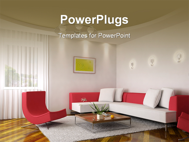 PowerPoint Template about ambient, architecture, contemporary