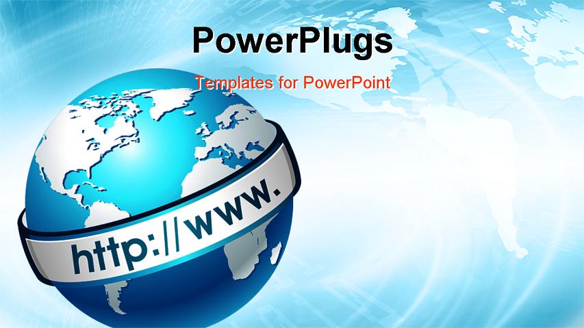 PowerPoint Template about communication, computer, business